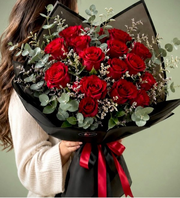 Red Roselin Buket