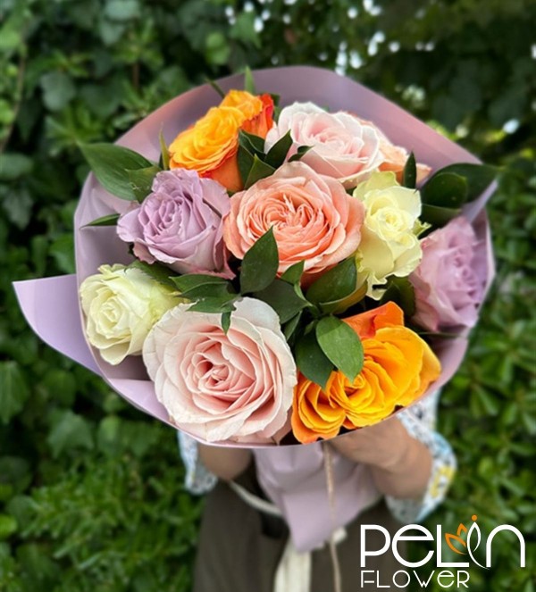 Rose Lover Renkli Gül Buketi