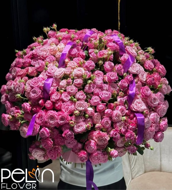 Athena Jardin Pink Buket  ( Sipariş Üzerine Hazırlanır )