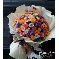 Delux Elite Buket Özel Ürün 51 İthal Renkli Gül